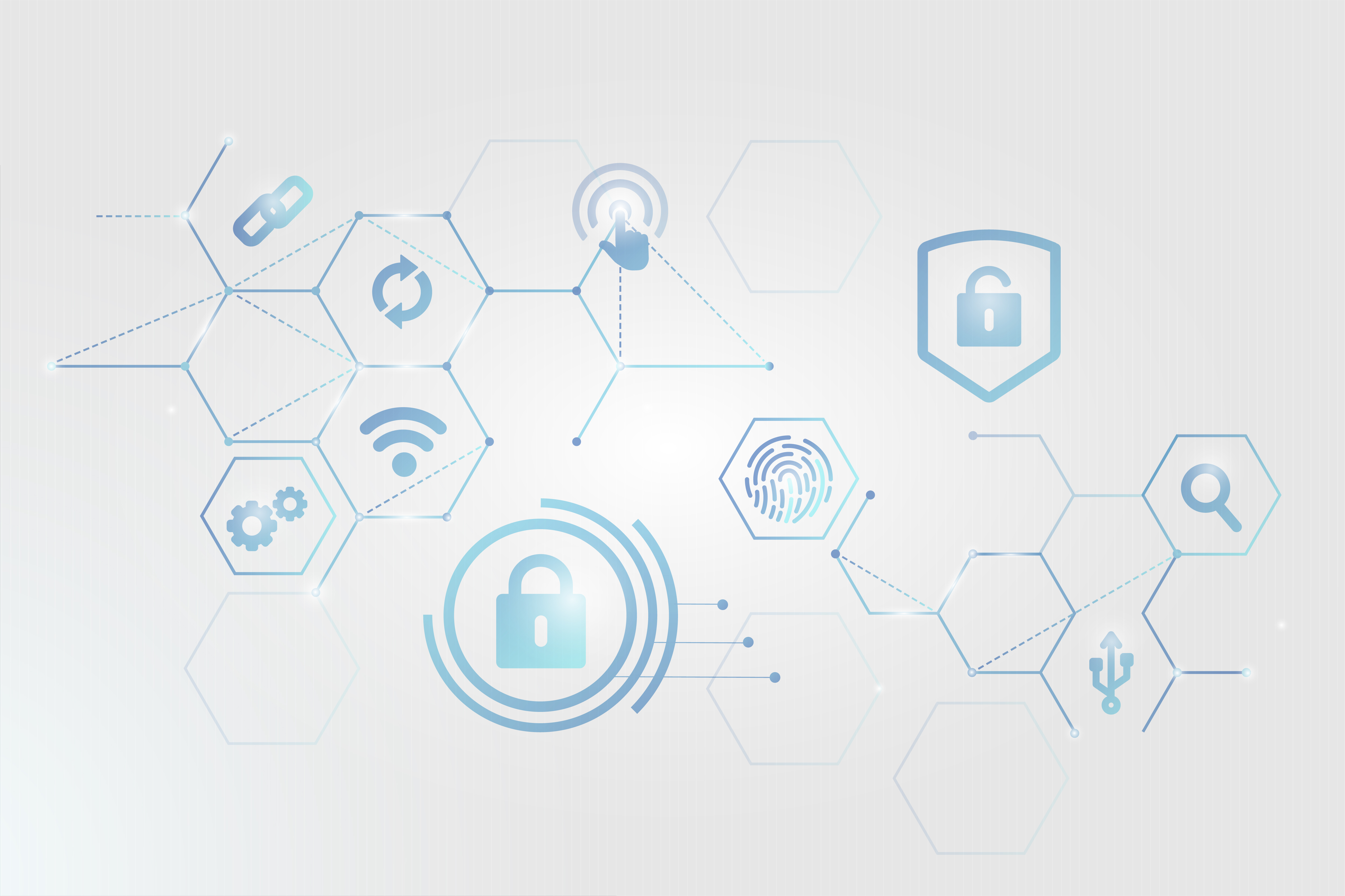 Cybersecurity Picture with graphics